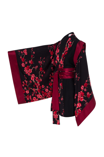 Sonsho Sakura Kimono - Black