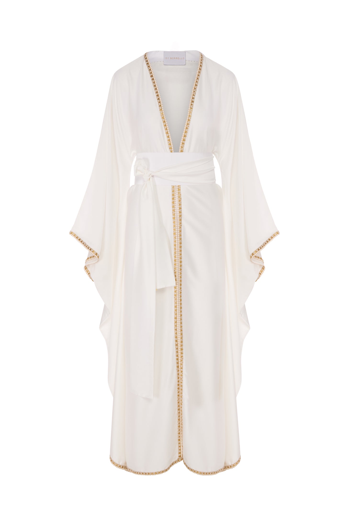 Ohkisaki Silk Kimono - White