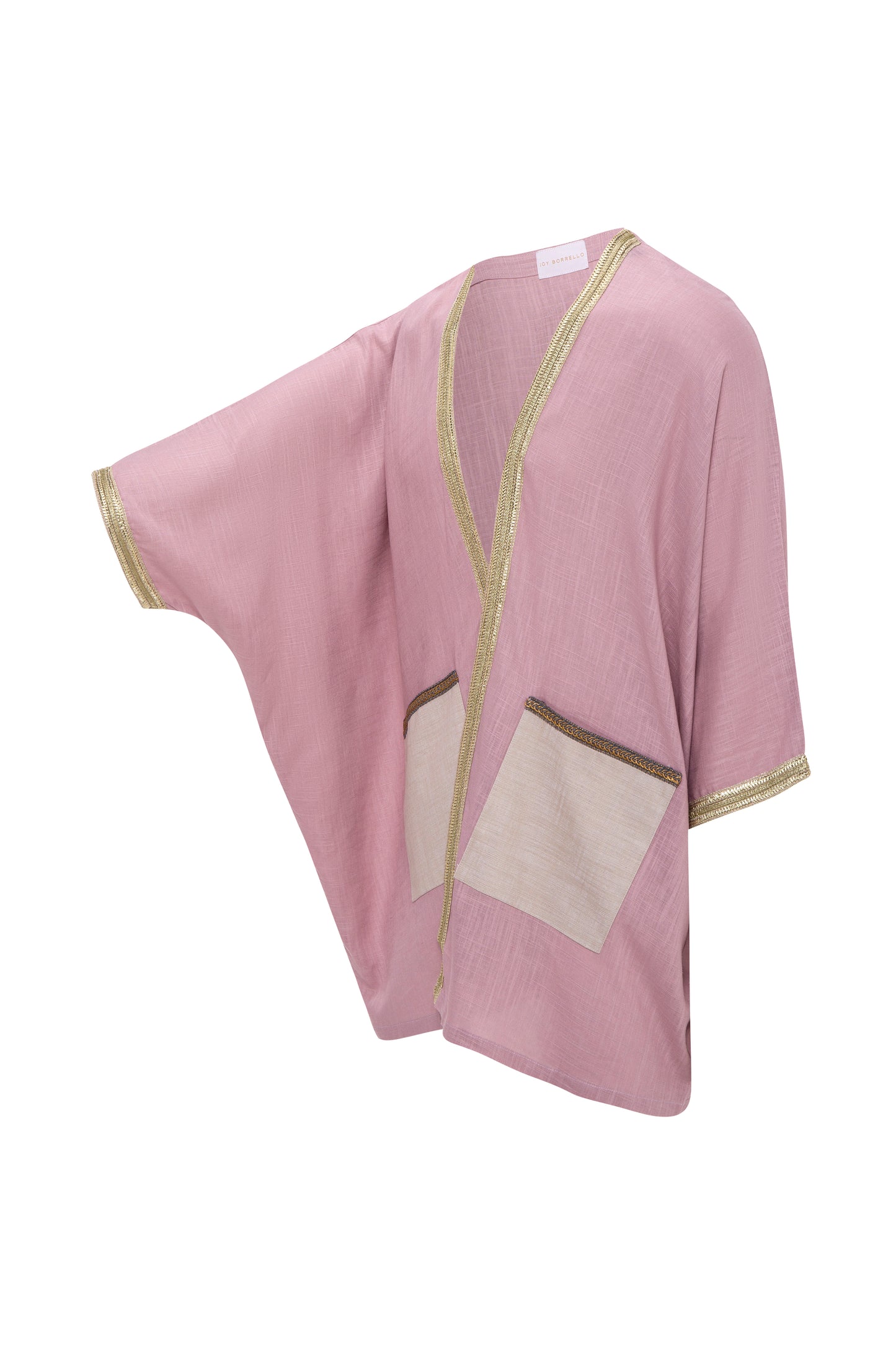 Zama - Powder Pink Linen Kaftan