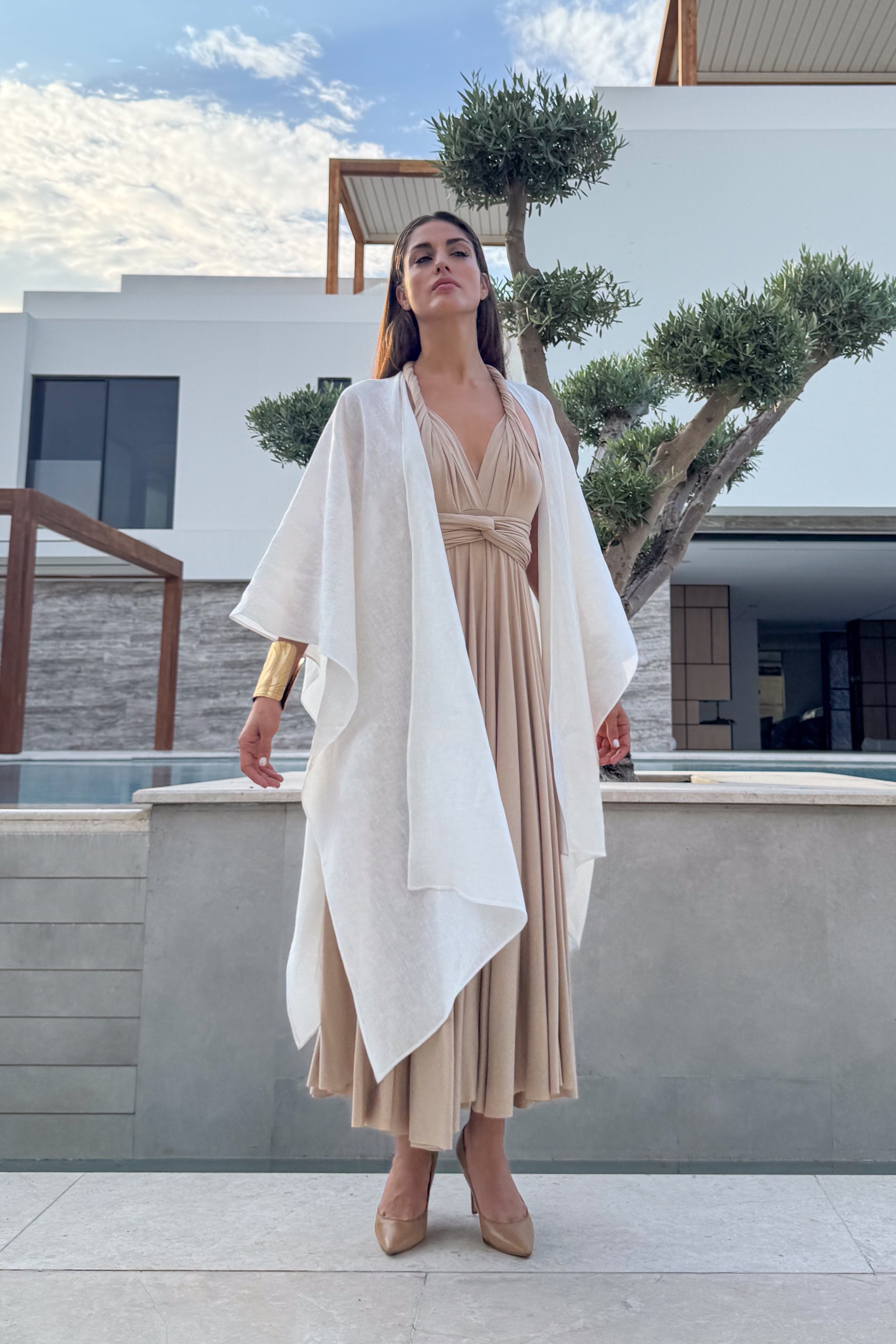 Boho Pure Linen White